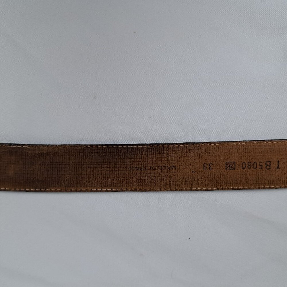 Tommy Bahama Leather & Woven Nylon Belt Size 38 Made in Spain - Picture 11 of 16